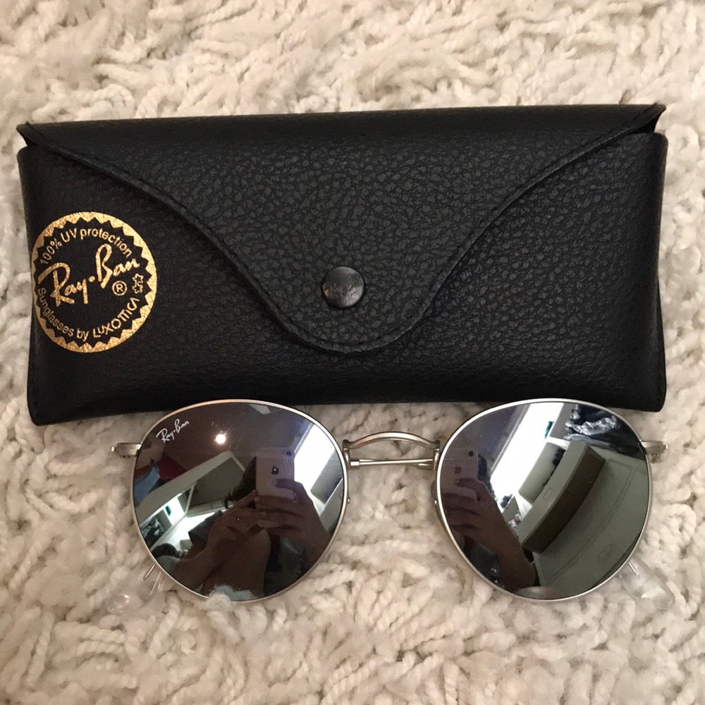 Silver Reflection Ray Bans - image 1